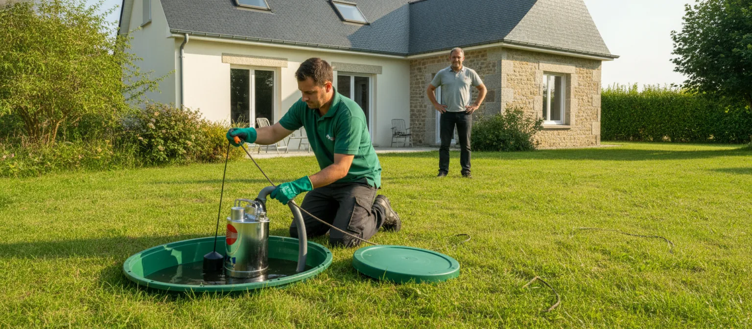 Dépannage pompe de relevage Saint-Père-en-Retz – méthode / geste technique